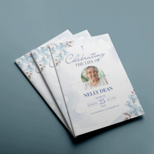 Editable Funeral Program Template