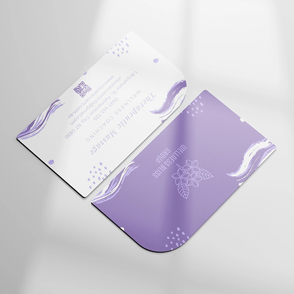 Wellness Bliss Group business card design by Visual Accent Designs